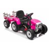 Elektrický traktor s vlečkou T2 Blow růžový (5)