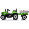 Elektrický traktor s vlečkou T2 Blow zelený4