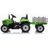 Elektrický traktor s vlečkou T2 Blow zelený4