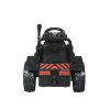 Dětský elektrický traktor s radlicí červený09