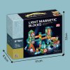 Magnetická svítící stavebnice kuličková dráha 150 dílů1