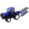 197901 1 traktor na dalkove ovladani 1 24 s kovovym pluhem modry