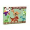 Edukačná Sada Magnetických Puzzle s Motívom Dinosaurov