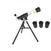 Edukačný Vedecký Teleskop s Držiakom na Telefón Biely