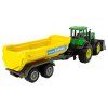 198828 3 zemedelsky traktor s privesem zeleny