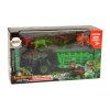 200445 3 auticko s motivem dinosaura a privesem se 4 kusy dinosauru