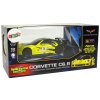 Elektrické autíčko Sport Corvette 1:24 Žltý C6.R 2.4 G s Svetlami