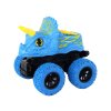 Elektrické autíčko Terénne Tlačidlo Triceratops Gumové kolesá Modrá