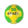Futbalová lopta veľkosti 5 s brazílskou vlajkou s priemerom 24 cm