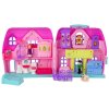 Ružový Domček Pre Bábiky s Nábytkom, Príslušenstvom a Figúrkami