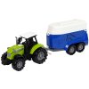 Traktor s Prívesom pre Kone s Zvukom Zelená Farma