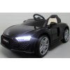 Elektrické autíčko Audi R8 Sport s čiernym prevedením, EVA kolesami a koženým ovládačom