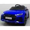 Elektrické autíčko Audi RS6 GT modré s EVA kolesami a koženým sedadlom s diaľkovým ovládaním
