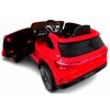 Elektrické autíčko Mercedes EQA v červenej farbe s diaľkovým ovládaním, koženým sedákom, EVA kolesami a funkciou bujania
