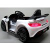Elektrické autíčko Mercedes GTR-S biely, mäkké kolesá EVA, pohodlné sedátko s licenciou
