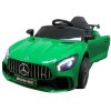 Elektrické autíčko Mercedes GTR-S zelené, mäkké kolesá Eva, pohodlné sedátko s licenciou