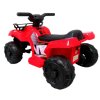 Elektrické autíčko Quad J8AAA v červenom prevedení, so svetlom a hudbou pre deti