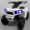 Elektrické štvorkolky Quad J8 biele pre deti s hudbou a svetlami