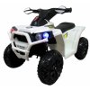 Elektrické štvorkolky Quad J8 biele pre deti s hudbou a svetlami