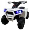 Elektrické štvorkolky Quad J8 biele pre deti s hudbou a svetlami