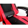 Gamingové kreslo K3 R-Sport červeno-čierne pre hráčov s masážnou funkciou
