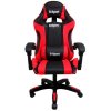 Gamingové kreslo K3 R-Sport červeno-čierne pre hráčov s masážnou funkciou