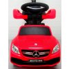 Odrážadlo Mercedes AMG C63 v červenom prevedení, s hudobným modulom