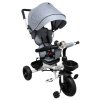 Trojkolka T4 šedá R-Sport s otáčaním o 360 stupňov a kolesá EVA