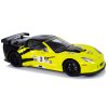 Športové pretekárske auto R/C 1:18 Corvette C6.R žlté 2.4 G so svetlami'