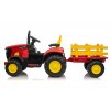 Dětský elektrický traktor s vlečkou 12V 7Ah červený06