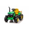 Dětský elektrický traktor s vlečkou 12V 7Ah zelený02