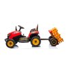 Dětský elektrický traktor BBH 030 s přívěsem červený12