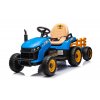 Dětský elektrický traktor BBH 030 s přívěsem modrý02
