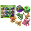 Farebná sada 12 skrutkovacích dinosaurích vajec