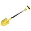 Hliníková lopatka na piesok s pastelovou žltou rukoväťou 60 cm