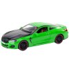 Kovové športové auto s trecím pohonom, otváracie časti, mierka 1:24 zelené
