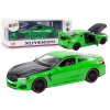 Kovové športové auto s trecím pohonom, otváracie časti, mierka 1:24 zelené