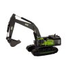 Kovový pásový bager s lyžicou 1:55 čierno-zelený