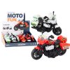Policajný motocykel 1:10 svetla a zvuky biely červený