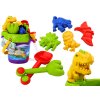 Sada na piesok vedierko so sprchou kanvička a formičky dinosaury set