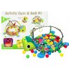 hrací deka želvička 3v1 hrací podložka pro děti batolata chrastítko želivčka balónky pro malé děti (4)