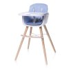 mamido Jídelní židlička 4Baby Scandy modrá