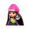 Štýlová módna bábika Barbie Extra Mini Minis s doplnkami HLN46
