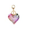 220801 1 privesek srdce oboustranny s flitry stribrno ruzovy