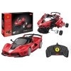 Stavebnica Ferrari FXXK EVO na diaľkové ovládanie 1:18 Rastar 88 dielov červené