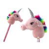 Jednorožec na tyči Hobby Horse so zvukmi ružový