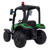 Dětský elektrický traktor BLAST s přívěsem zelený09