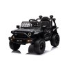 Elektrické autíčko OFFROAD čierne 12V Vysoký podvozok, široké sedadlo, Odpružené nápravy, 2,4 GHz Diaľkové ovládanie LED svetlá