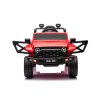 Elektrické autíčko OFFROAD červené 12V Vysoký podvozok, široké sedadlo, Odpružené nápravy, 2,4 GHz Diaľkové ovládanie LED svetlá