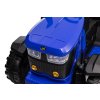 Detský elektrický traktor s vlečkou 12V 7Ah modrý